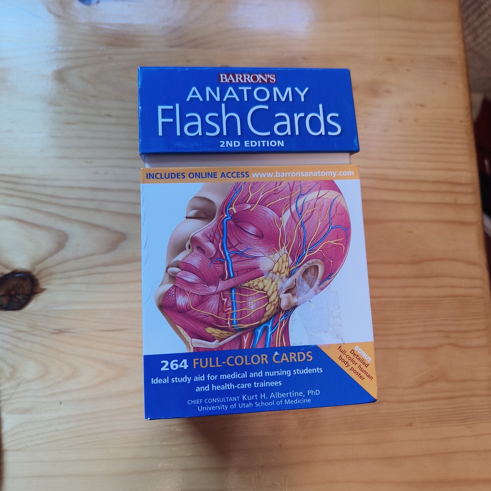 Barron's Anatomy Flash Cards 2nd Edition